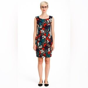 RARE Vintage French Connection UK SZ 4 Floral‎ Sheath Dress